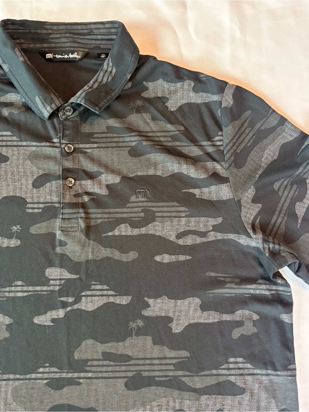 TravisMathew Beachside Stealth Camo Golf Polo XXL